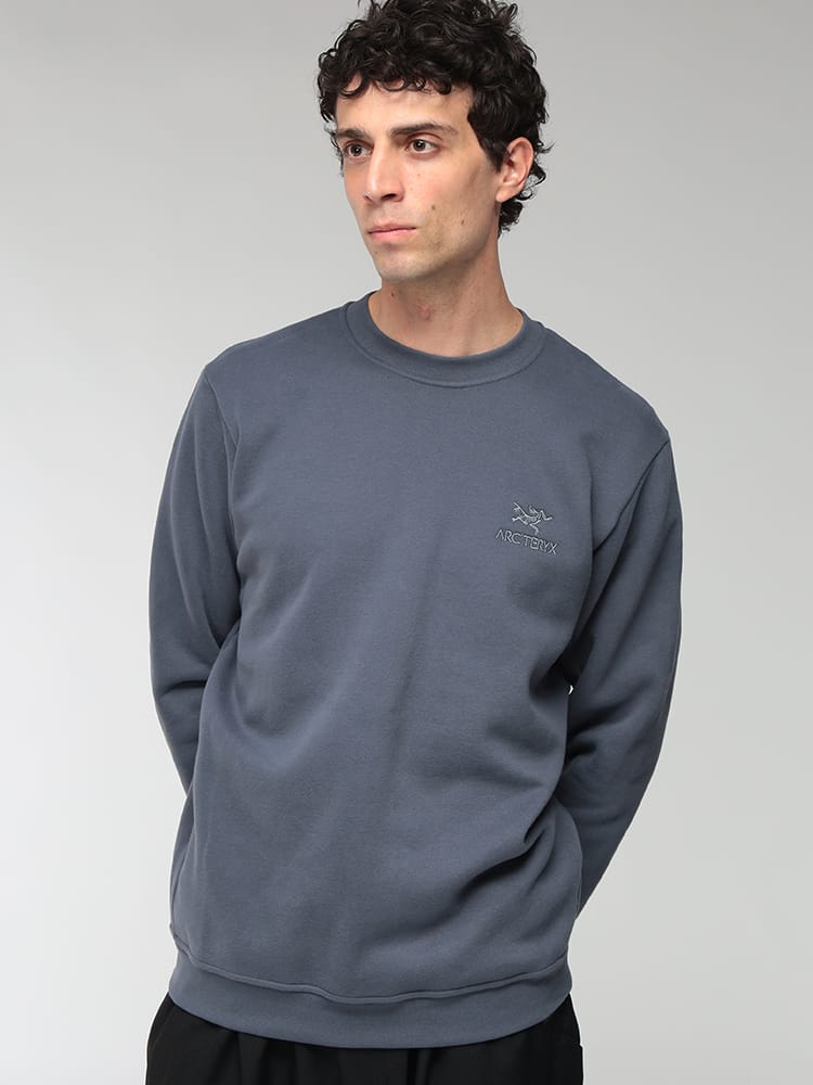 ARC'TERYX (アークテリクス) メンズ スウェット 長袖 エンブレム 裏フリース クルーネック トレーナー EMBLEM FLEECE CREW ARCX000009787