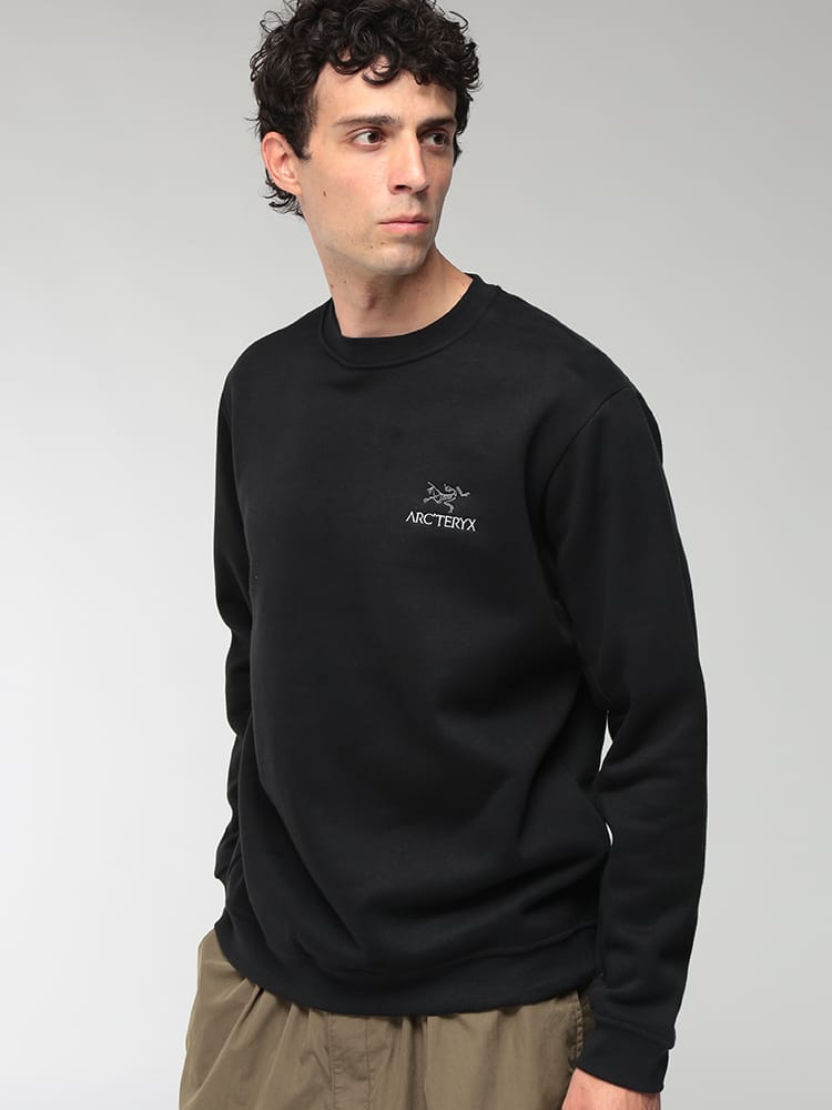 ARC'TERYX (アークテリクス) メンズ スウェット 長袖 エンブレム 裏フリース クルーネック トレーナー EMBLEM FLEECE CREW ARCX000009787