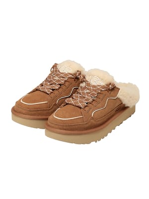 UGG (アグ) レディース ミュール スエード ロゴ ローメルミュール Lowmel Mule