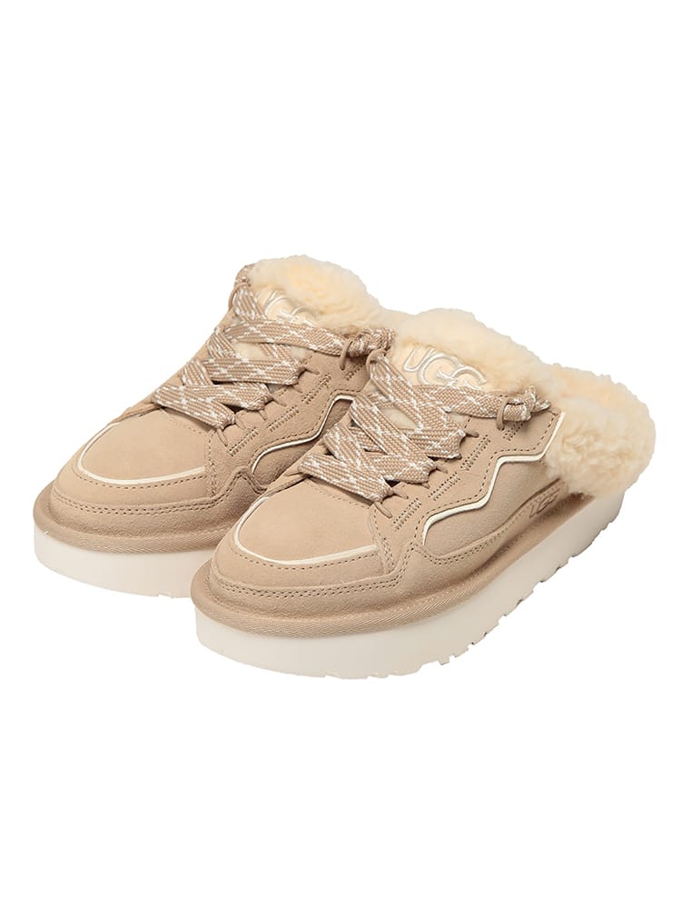 UGG (アグ) レディース ミュール スエード ロゴ ローメルミュール Lowmel Mule