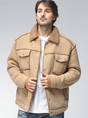 UGG (アグ) メンズ ジャケット UGGfluff JACKET IIトラッカージャケット ボアカラー JANSON UGG1171455