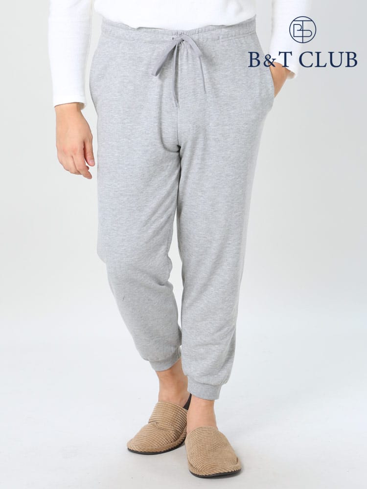 大きいサイズ メンズ B＆T CLUB (ビーアンドティークラブ) 裏毛 無地 スウェット ロングパンツ