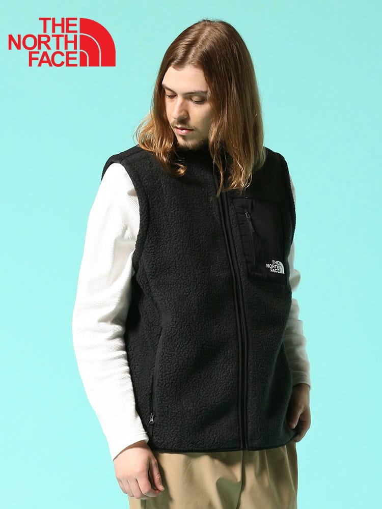 THE NORTH FACE (ザ ノースフェイス) ボア スタンド フルジップ ベスト NRTH PL VEST RTO NF0A4P8A
