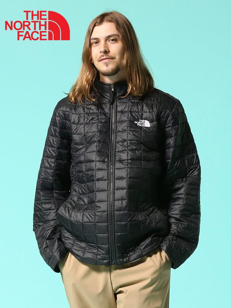 THE NORTH FACE (ザ ノースフェイス) 胸ロゴ キルティング フルジップ スタンド 中綿 ジャケット ECO JKT NF0A4QSP WEB限定