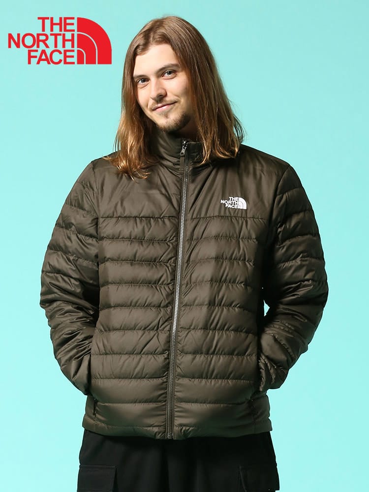 THE NORTH FACE (ザ ノースフェイス) 胸ロゴ フルジップ スタンド ダウン ジャケット FLARE JACKET NF0A4QRY