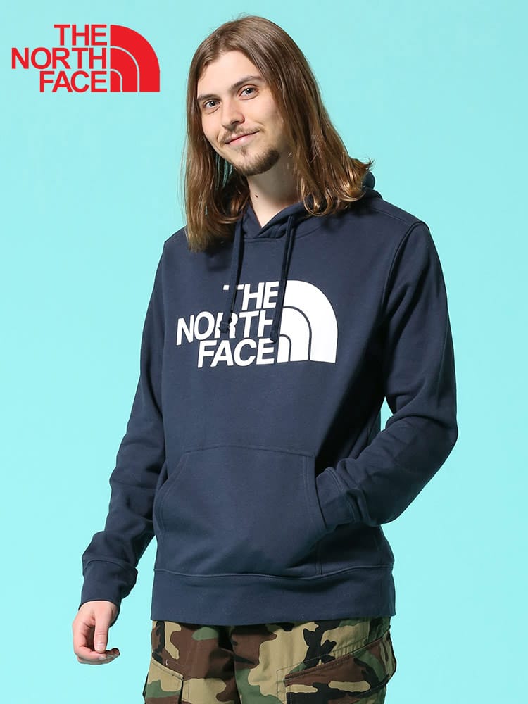 THE NORTH FACE (ザ ノースフェイス) 裏起毛 ロゴプリント プルオーバー パーカー 8020 NVLTY PO NF0A7QXN