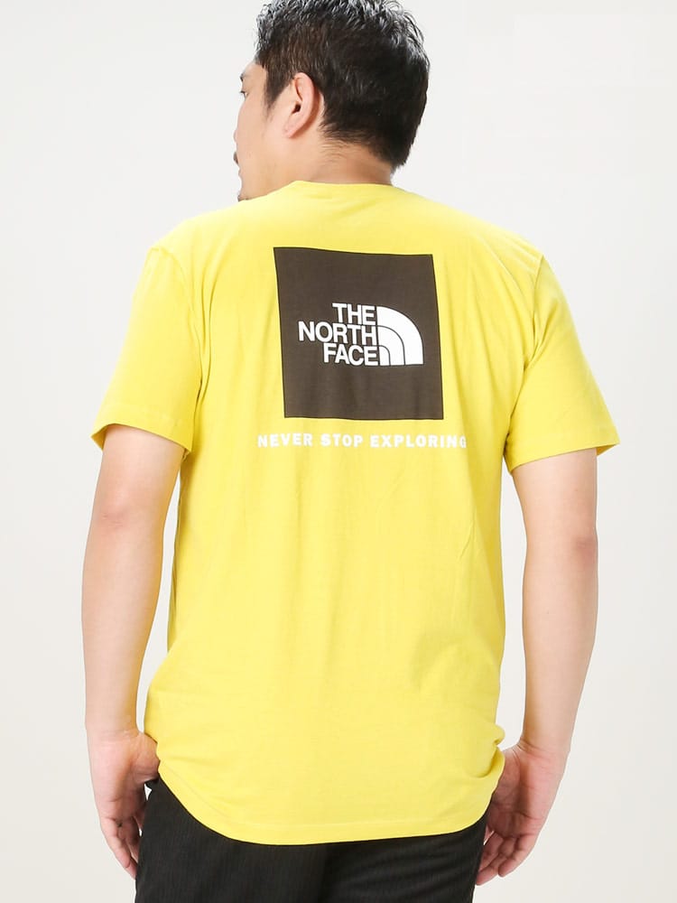 大きいサイズ メンズ THE NORTH FACE (ザ ノースフェイス) 綿100％ BOXプリント クルーネック 半袖 Tシャツ BOX NSE TEE