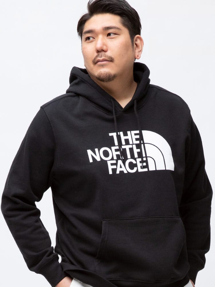 大きいサイズ メンズ THE NORTH FACE (ザ ノースフェイス) 裏起毛 フロントロゴ プルオーバー パーカー