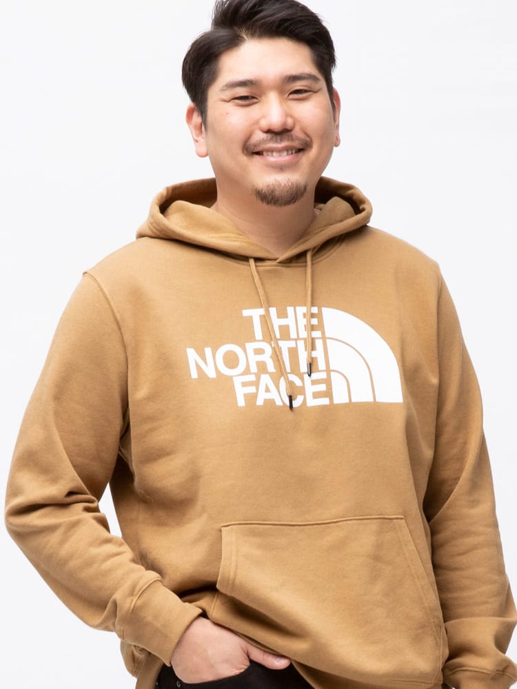 大きいサイズ メンズ THE NORTH FACE (ザ ノースフェイス) 裏起毛 フロントロゴ プルオーバー パーカー
