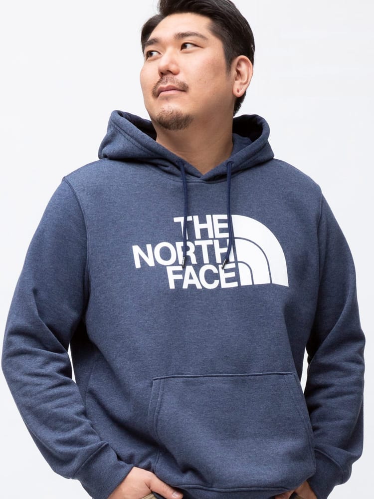 大きいサイズ メンズ THE NORTH FACE (ザ ノースフェイス) 裏起毛 フロントロゴ プルオーバー パーカー