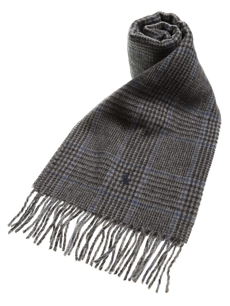 POLO RALPH LAUREN (ポロラルフローレン) グレンチェック ワンポイント マフラー RLPC0742 ブランド