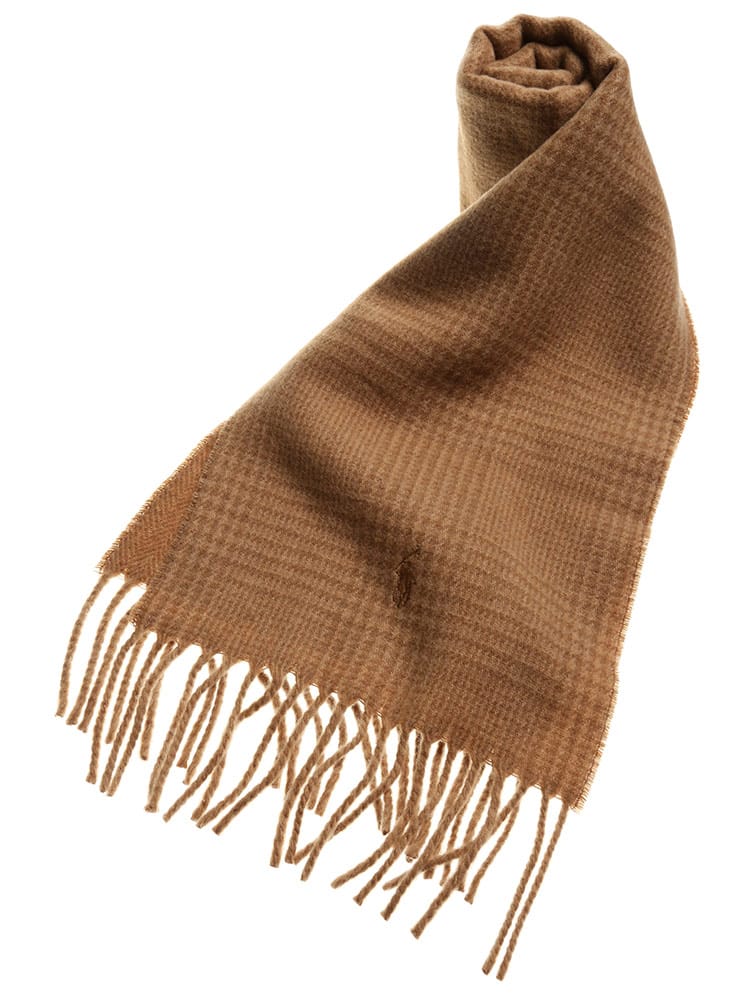 POLO RALPH LAUREN (ポロラルフローレン) グレンチェック ワンポイント マフラー RLPC0742 ブランド