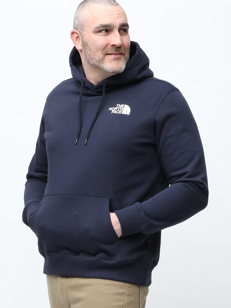 大きいサイズ メンズ THE NORTH FACE (ザ ノースフェイス) 裏起毛 バックBOXロゴ プルオーバー パーカー BOX NSE PULLOVER HOODIE