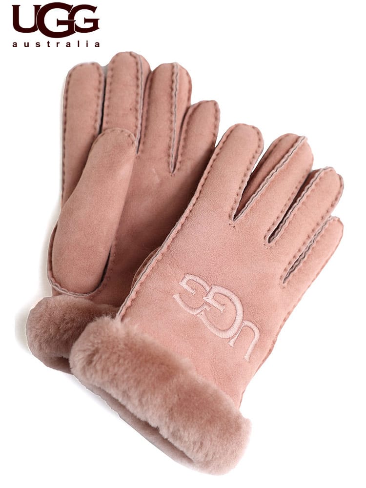 アグ オーストラリア レディース 手袋 UGG Australia ブランド グローブ 刺繍 ロゴ SHEEPSKIN EMBROIDER レザー シープスキン ギフト プレゼント UGGL20931