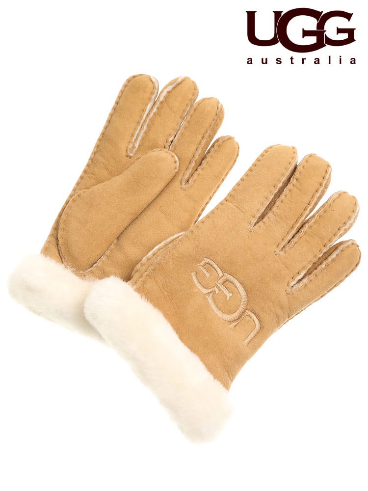 UGG Australia (アグオーストラリア) 刺繍ロゴ シープスキン グローブ SHEEPSKIN EMBROIDER UGGL20931 ブランド