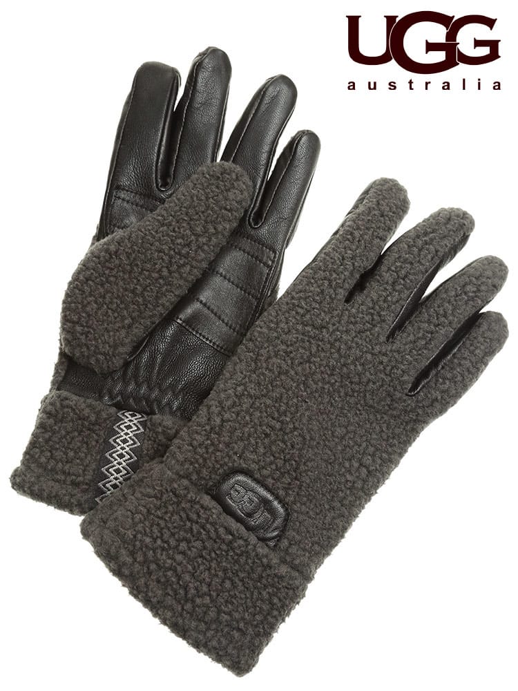 UGG Australia (アグオーストラリア) ボア レザー グローブ SHERPA GLOVE UGG20080