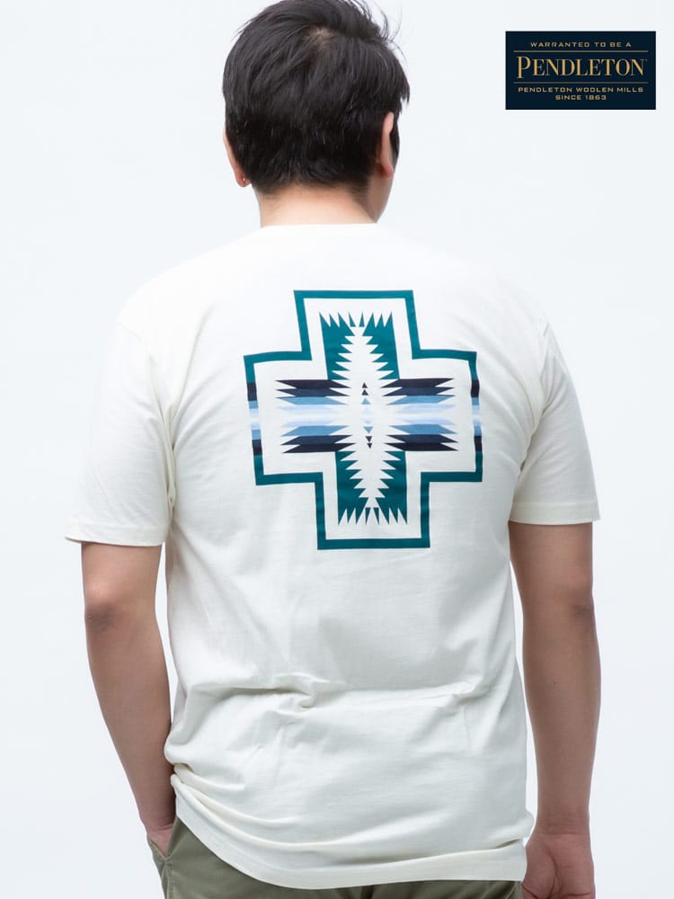 在庫処分 返品交換不可 大きいサイズ メンズ PENDLETON (ペンドルトン) バックプリント クルーネック 半袖 Tシャツ Harding Graphic