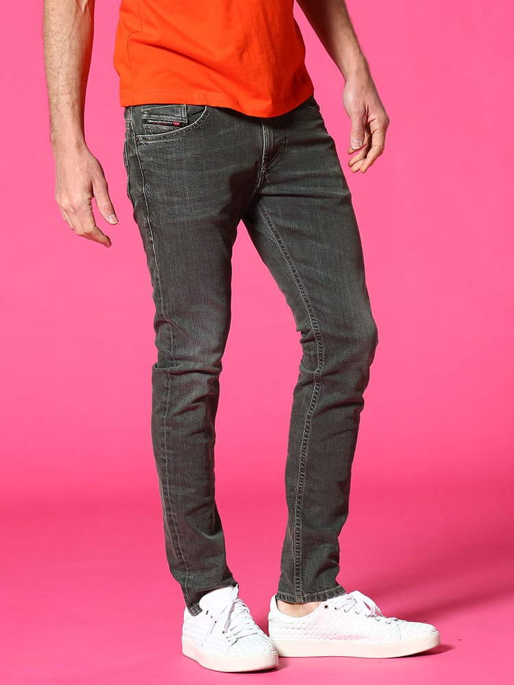DIESEL (ディーゼル) ロゴ ジップフライ ジーンズ THOMMER DSTHOMMERSP890E