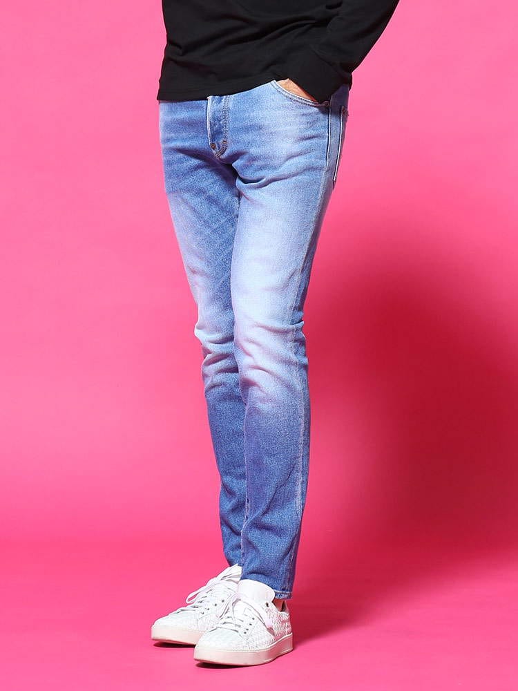 DSQUARED2 (ディースクエアード) ウォッシュ ボタンフライ ジーンズ SLIM D2LB0668S30662D