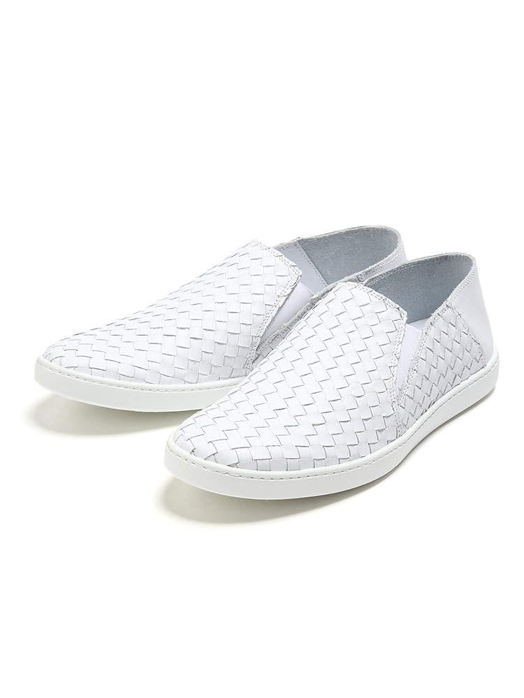 STEFANO GAMBA (ステファノガンバ) レザー イントレチャート スリッポン SG2454