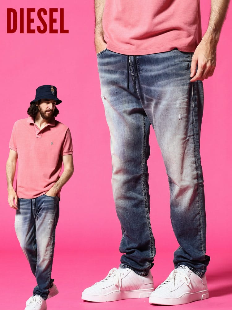 DIESEL (ディーゼル) ダメージ ウエストコード ジーンズ JoggJeans DSDVDERNE69IP