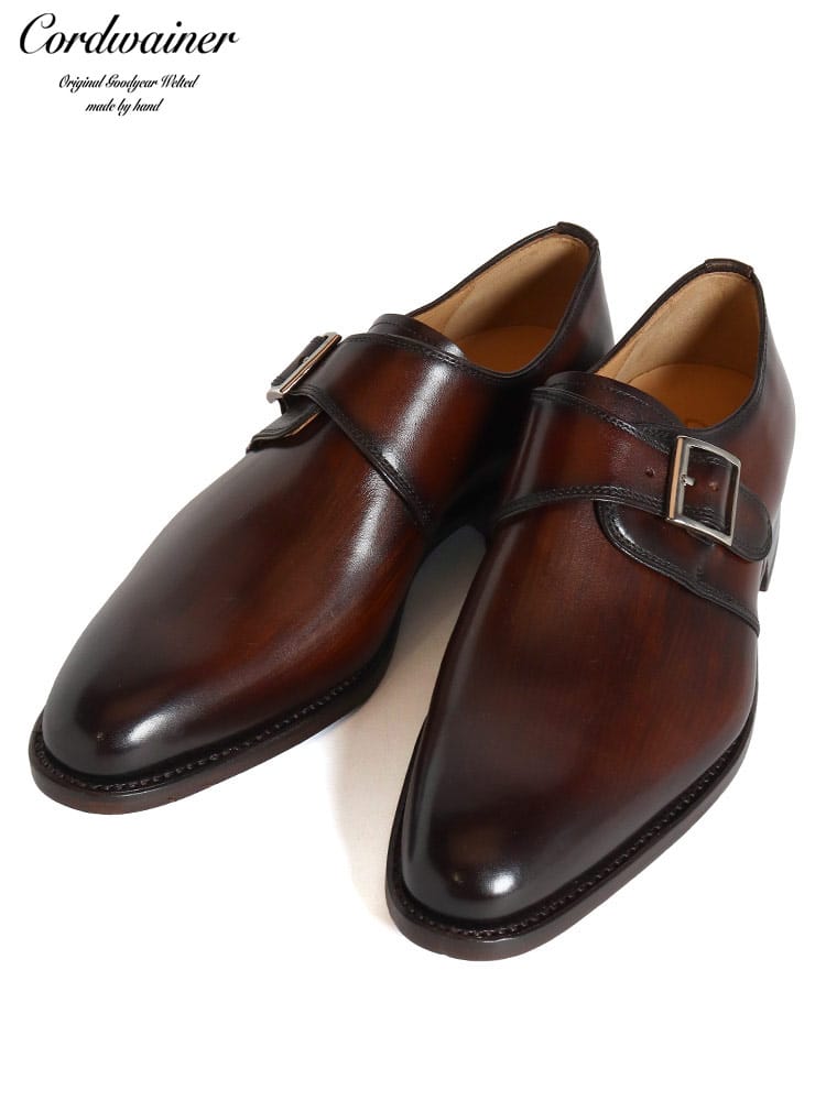 Cordwainer (コードウェイナー) レザー シングルモンク ビジネスシューズ CW22051WELLS103 ブランド