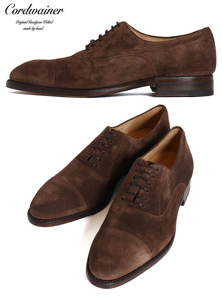 Cordwainer (コードウェイナー) スエード ストレートチップ シューズ CWKELVINCHAR226 ブランド