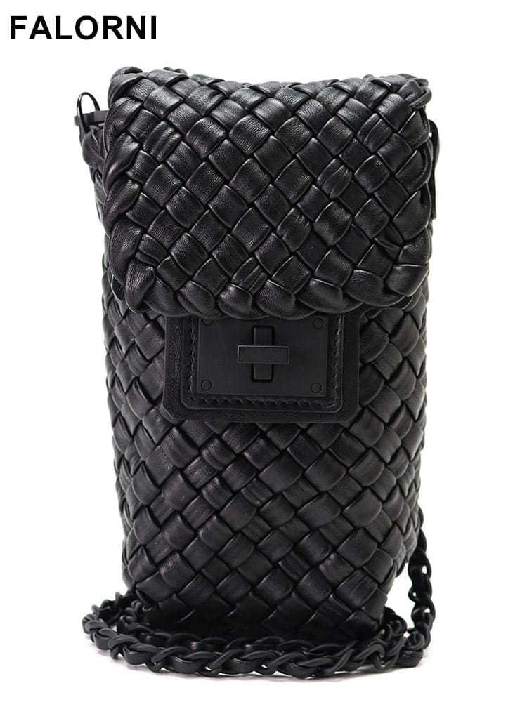 メンズ ブランドFALORNI (ファロルニ) レザー イントレチャート メンズ レディース ブランド バッグ サコッシュ FAF2995