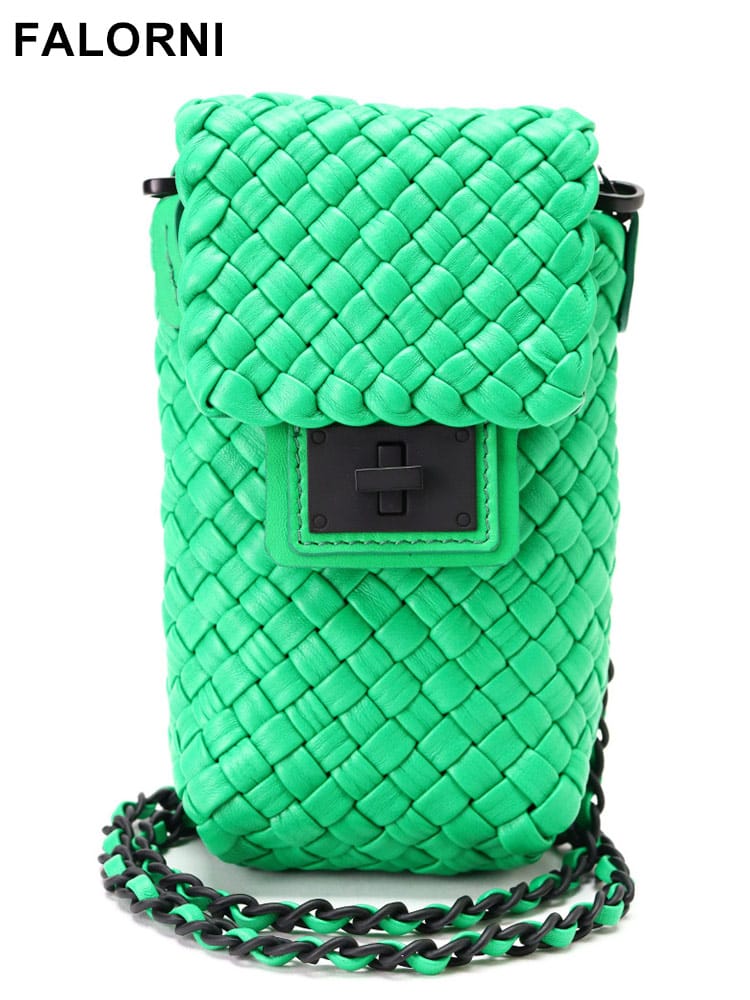 メンズ ブランドFALORNI (ファロルニ) レザー イントレチャート メンズ レディース ブランド バッグ サコッシュ FAF2995