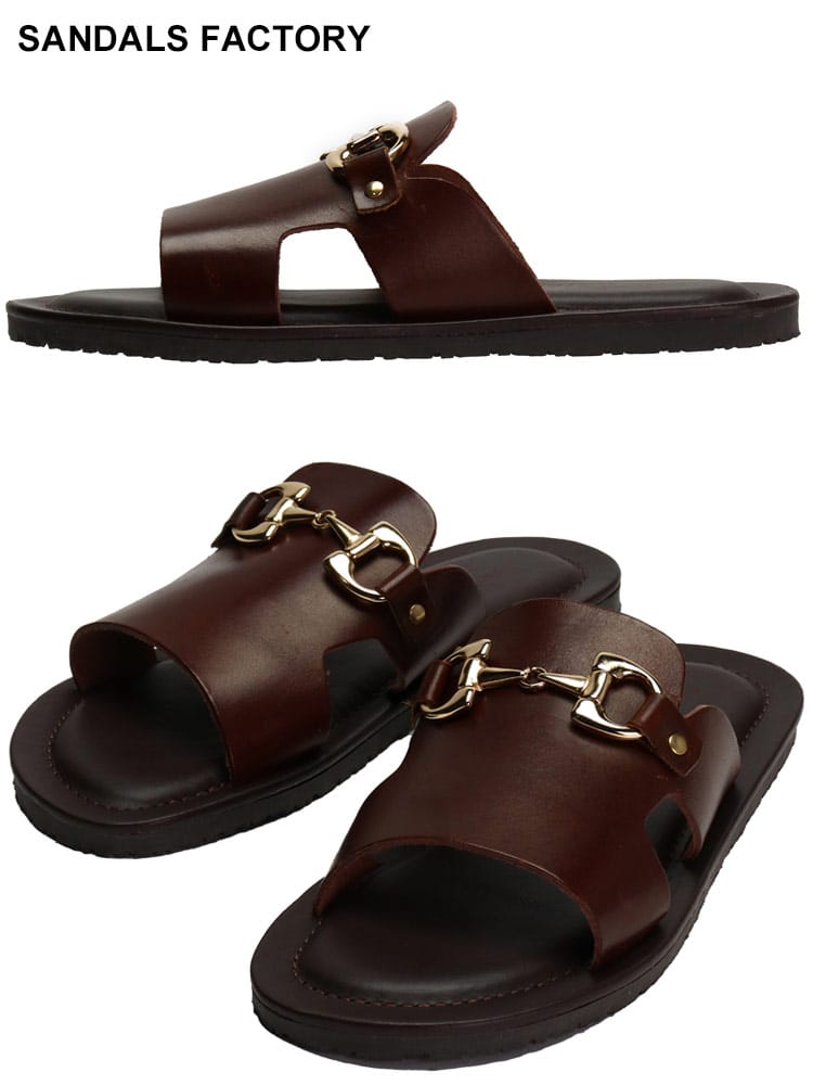 SANDALS FACTORY (サンダルファクトリー) レザー ビット サンダル SFM7590530 メンズ ブランド
