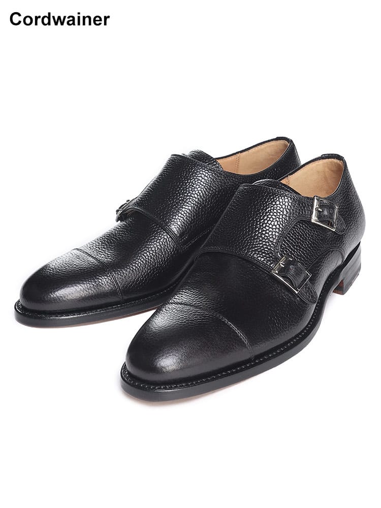 Cordwainer (コードウェイナー) シボレザー ダブルモンク シューズ CWOSWALD193 ブランド メンズ 男性 シューズ