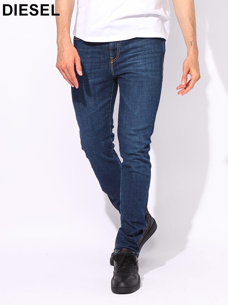 DIESEL (ディーゼル) ストレッチコットン ハイウエスト スキニージーンズ 1983 D-AMNY DSA0358409B98 メンズ