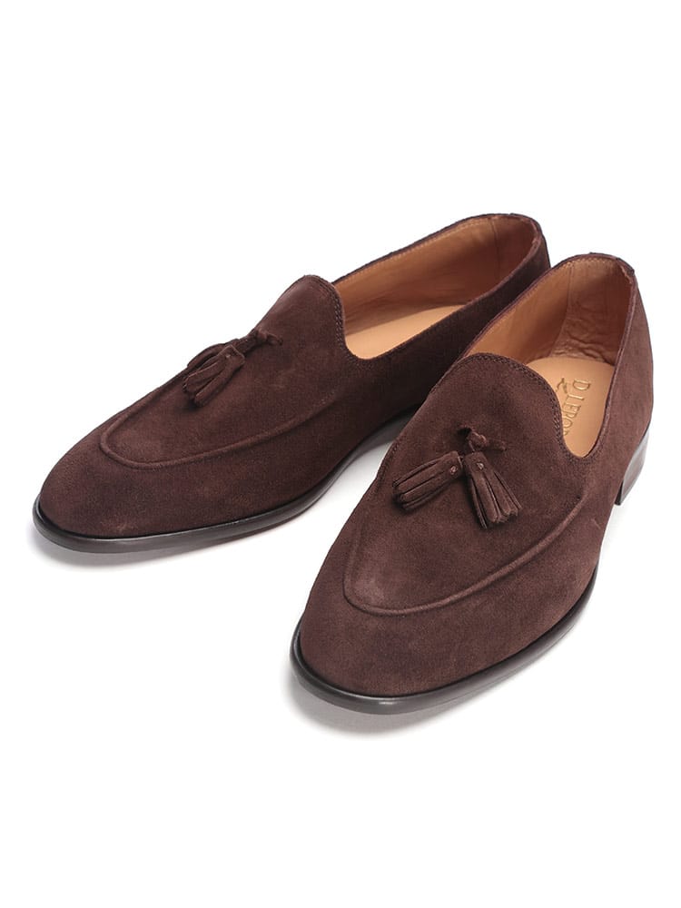 D.LEPORI (ダニエルレポリ) スエード タッセルローファー メンズ