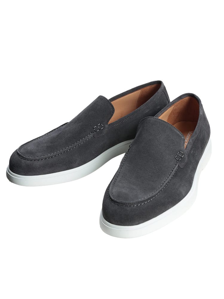 MANOVIE TOSCANE (マノヴィエトスカーネ) メンズ スリッポン スエード モカシン シューズ LORENZO STICTH MTLORENZOKAL26S