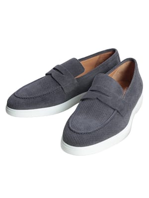 MANOVIE TOSCANE (マノヴィエトスカーネ) メンズ ローファー スエード メッシュ スリッポン PIERO1 MTPIERO1KAL26S