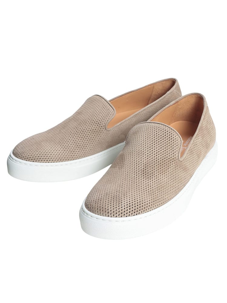 MANOVIE TOSCANE (マノヴィエトスカーネ) メンズ スリッポン スエード メッシュ シューズ CARLO PRINT MTCARLO5011C26S