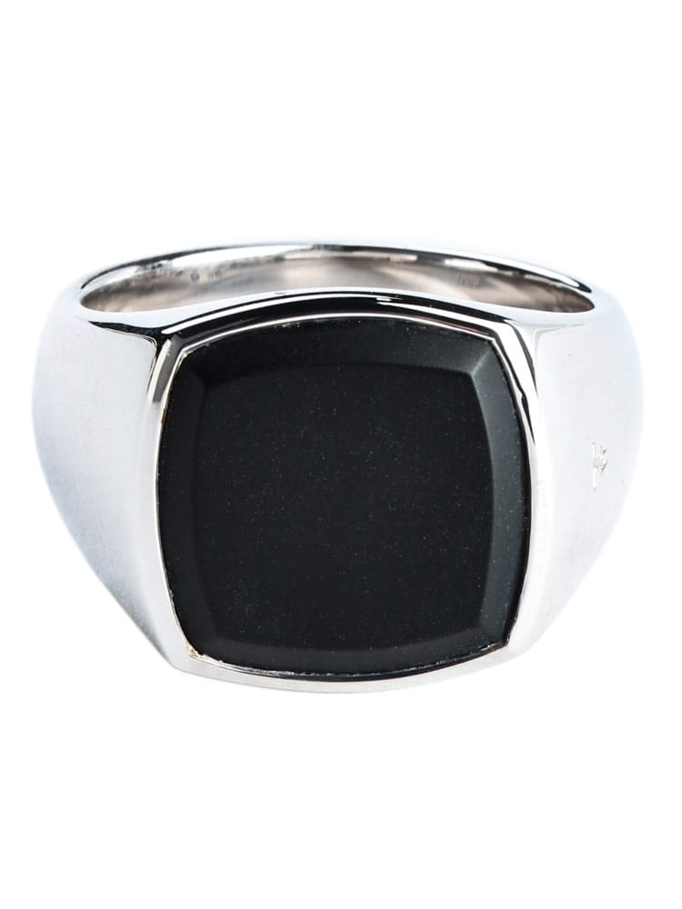 TOM WOOD (トム･ウッド) レディース リング Cushion Black Onyx ブラックオニキス シグネットリング TWL100305