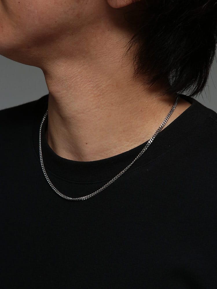TOM WOOD (トム･ウッド) レディース ネックレス Curb Chain M カーブ チェーンネックレス TWL100264