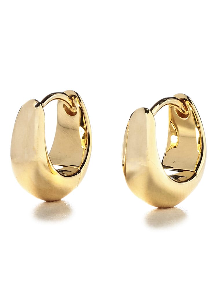 TOM WOOD (トム･ウッド) レディース ピアス Ice Huggies Gold アイスハギーズ フープピアス TWL100523