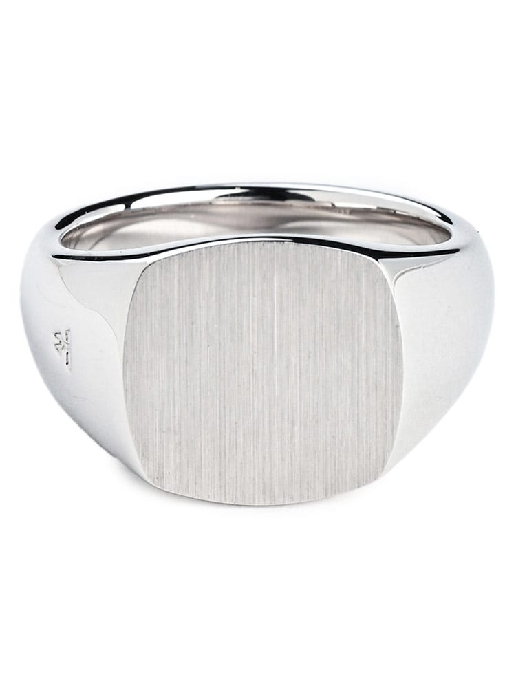TOM WOOD (トム･ウッド) メンズ リング Kay Ring Satin ケイ サテン シグネットリング TW100568