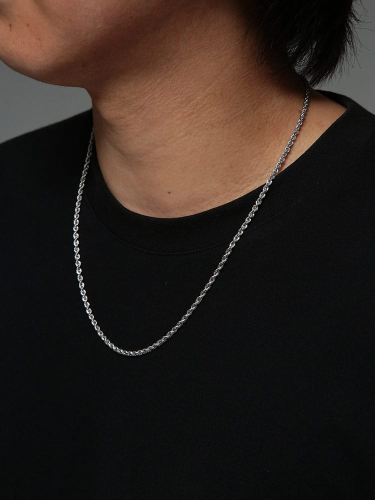 TOM WOOD (トム･ウッド) メンズ ネックレス Rope Chain ロープ チェーンネックレス TW101562
