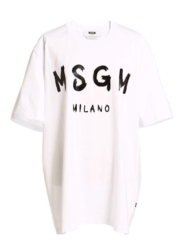 MSGM (エムエスジーエム) BIGロゴプリント クルーネック 半袖 Tシャツ MS3040MM97