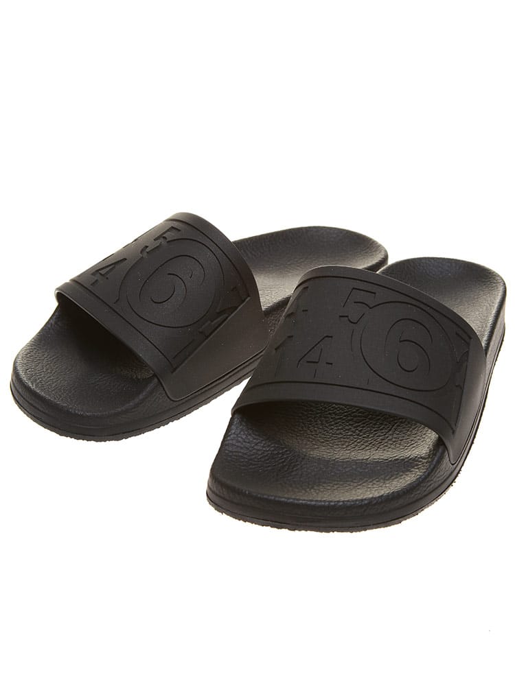 MM6 Maison Margiela (エムエムシックス メゾン マルジェラ) レディース サンダル ロゴ スライドサンダル MM659WX00604531 ブランド