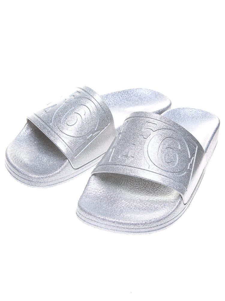 MM6 Maison Margiela (エムエムシックス メゾン マルジェラ) レディース サンダル ロゴ スライドサンダル MM659WX00604531