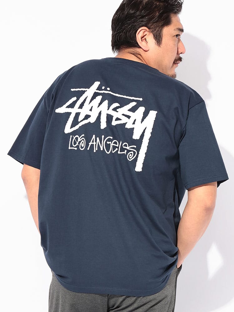半袖Tシャツ バックロゴプリント STOCK LOS ANGELES TEE トップス 大きいサイズ メンズ
