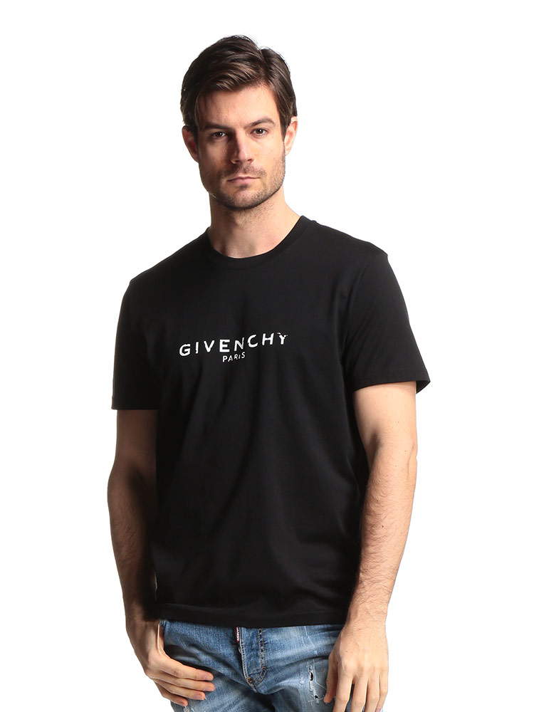 GIVENCHY (ジバンシィ) ダメージロゴプリント クルーネック 半袖 Tシャツ VINTAGE GIVENCHY 【サカゼン公式通販】