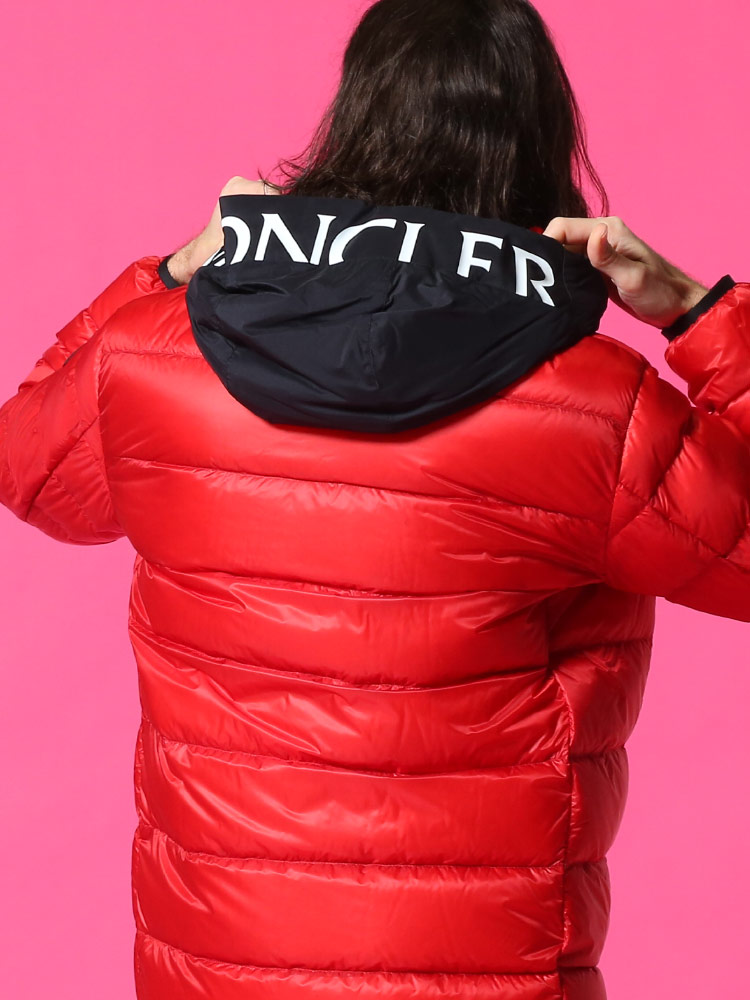 MONCLER (モンクレール) フードロゴ フルジップ ダウンジャケット ...