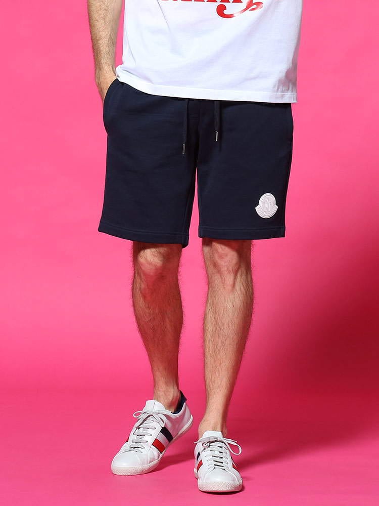 MONCLER (モンクレール) ワンポイント スウェット ショートパンツ MC8H74100809KR