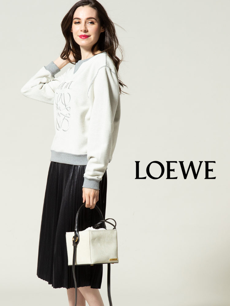 LOEWE (ロエベ) ロゴ刺繍 裏スウェット トレーナー LELS359341X95 レディース ロゴ ブランド【サカゼン公式通販】