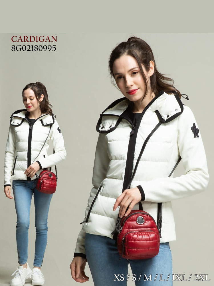 MONCLER GRENOBLE モンクレール グルノーブル フード 素材 切替 パイピング ダウンジャケット CARDIGAN ブランド レディース アウター ダウン MCLGN8G02180995